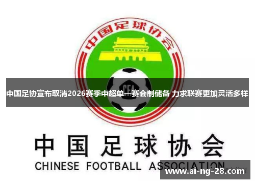 中国足协宣布取消2026赛季中超单一赛会制储备 力求联赛更加灵活多样